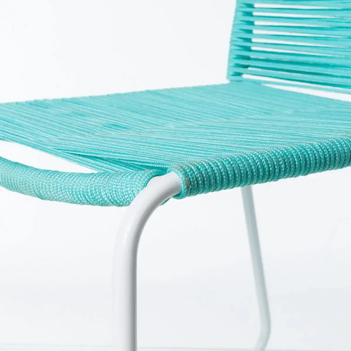 Chaise de jardin antea 57 x 61 x 90 cm turquoise corde_4418. DIAYTAR COTE D'IVOIRE - Là où le Chic Rencontre la Tradition. Naviguez à travers notre catalogue et choisissez des produits qui équilibrent l'élégance intemporelle et l'innovation moderne.