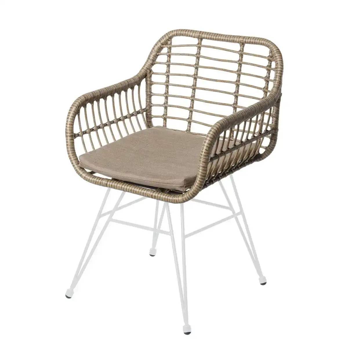 Chaise de jardin ariki 57 x 62 x 80 cm rotin synthetique acier blanc_5598. DIAYTAR COTE D'IVOIRE - Votre Paradis Shopping au Cœur du Côte d'Ivoire. Explorez notre boutique en ligne et découvrez des produits conçus pour enchanter chaque aspect de votre vie.