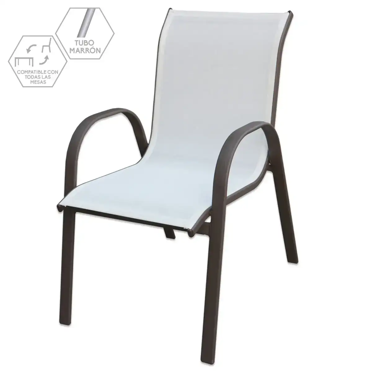 Chaise de jardin clasic 56 x 68 x 93 cm fer_8926. DIAYTAR COTE D'IVOIRE - L'Art de Choisir, l'Art de Se Distinquer. Naviguez à travers notre catalogue et choisissez des produits qui ajoutent une note d'élégance à votre style unique.