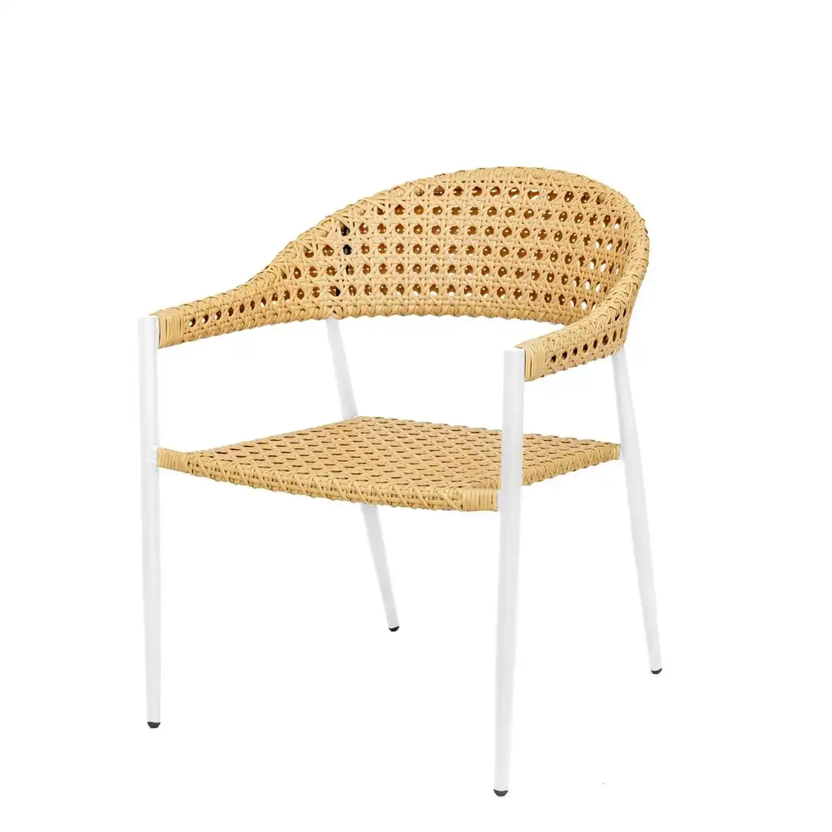 Chaise de jardin niva blanc_8951. DIAYTAR COTE D'IVOIRE - Votre Passage vers la Découverte. Explorez notre boutique en ligne pour trouver des trésors qui vous attendent, du traditionnel à l'avant-garde.