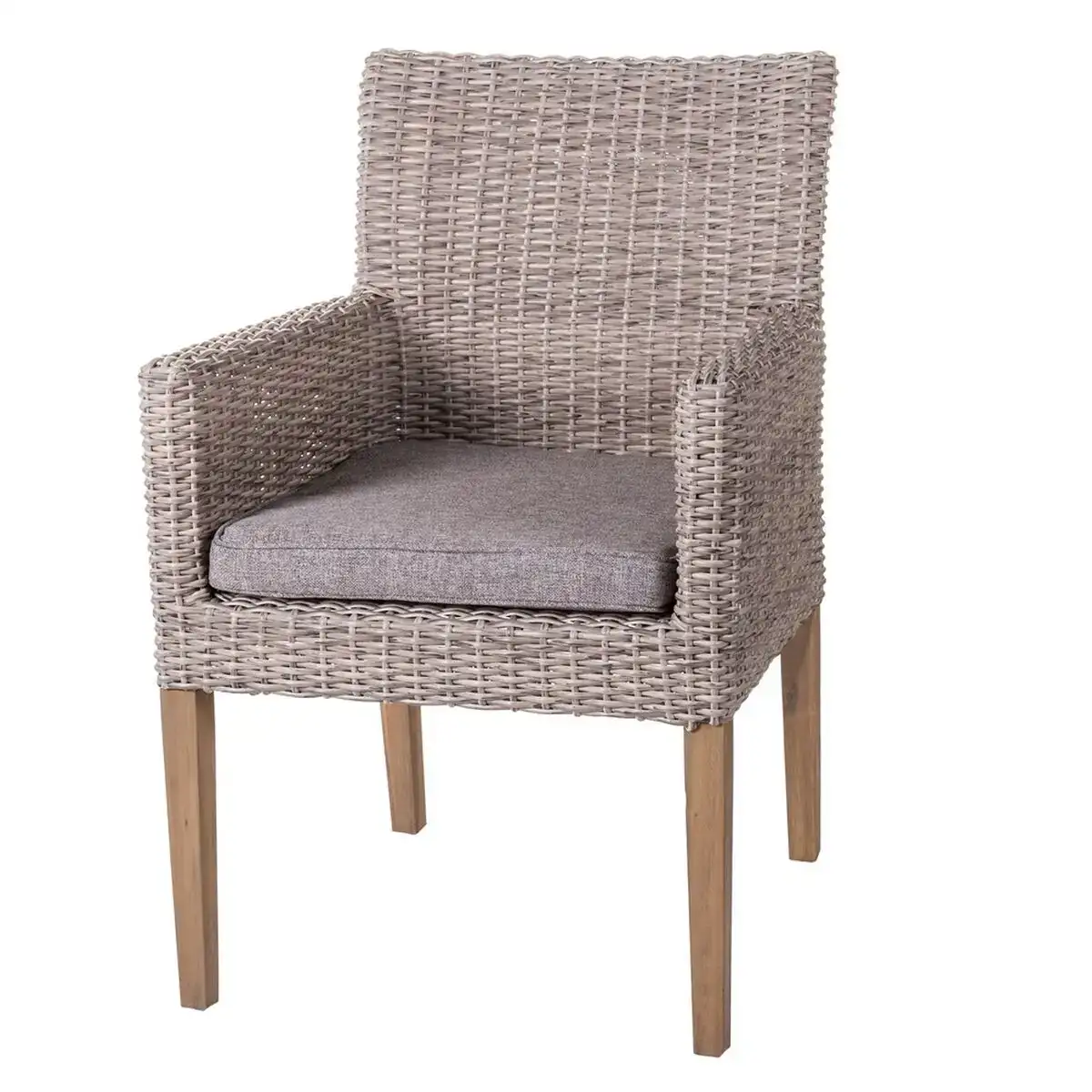 Chaise de jardin patsy gris bois rotin 58 x 63 x 86 cm_9825. DIAYTAR COTE D'IVOIRE - Là où Chaque Produit est une Trouvaille Unique. Découvrez notre boutique en ligne et trouvez des articles qui vous distinguent par leur originalité.