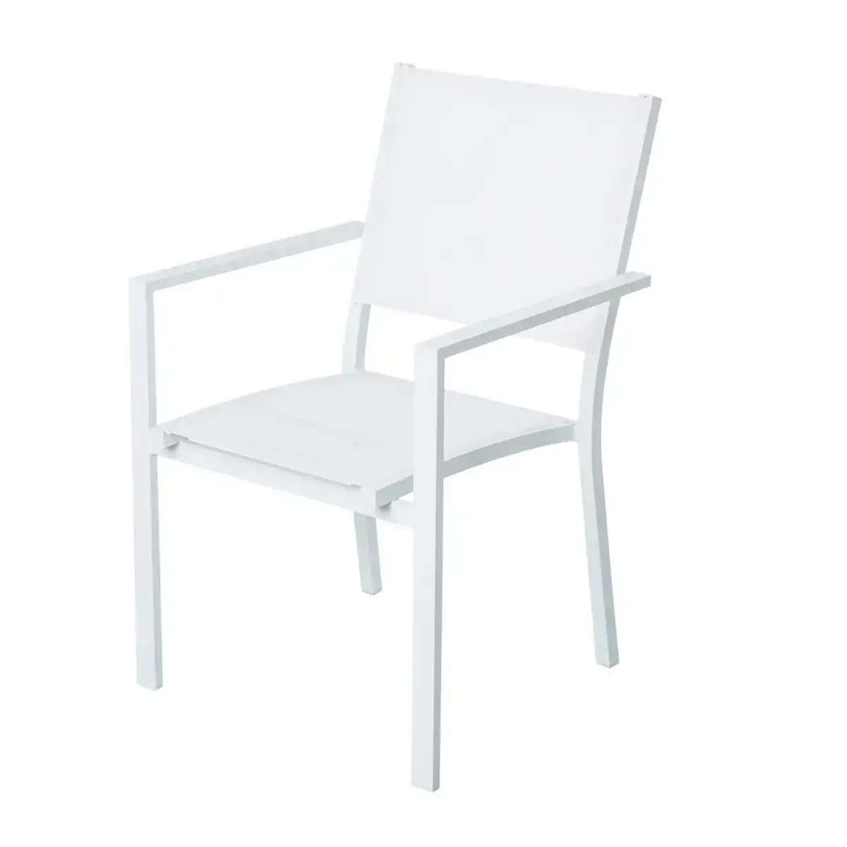 Chaise de jardin thais 55 2 x 60 4 x 86 cm aluminium blanc_6331. DIAYTAR COTE D'IVOIRE - Là où les Possibilités sont Infinies. Parcourez nos catégories et laissez-vous séduire par des produits qui enrichiront votre quotidien, du pratique à l'esthétique.