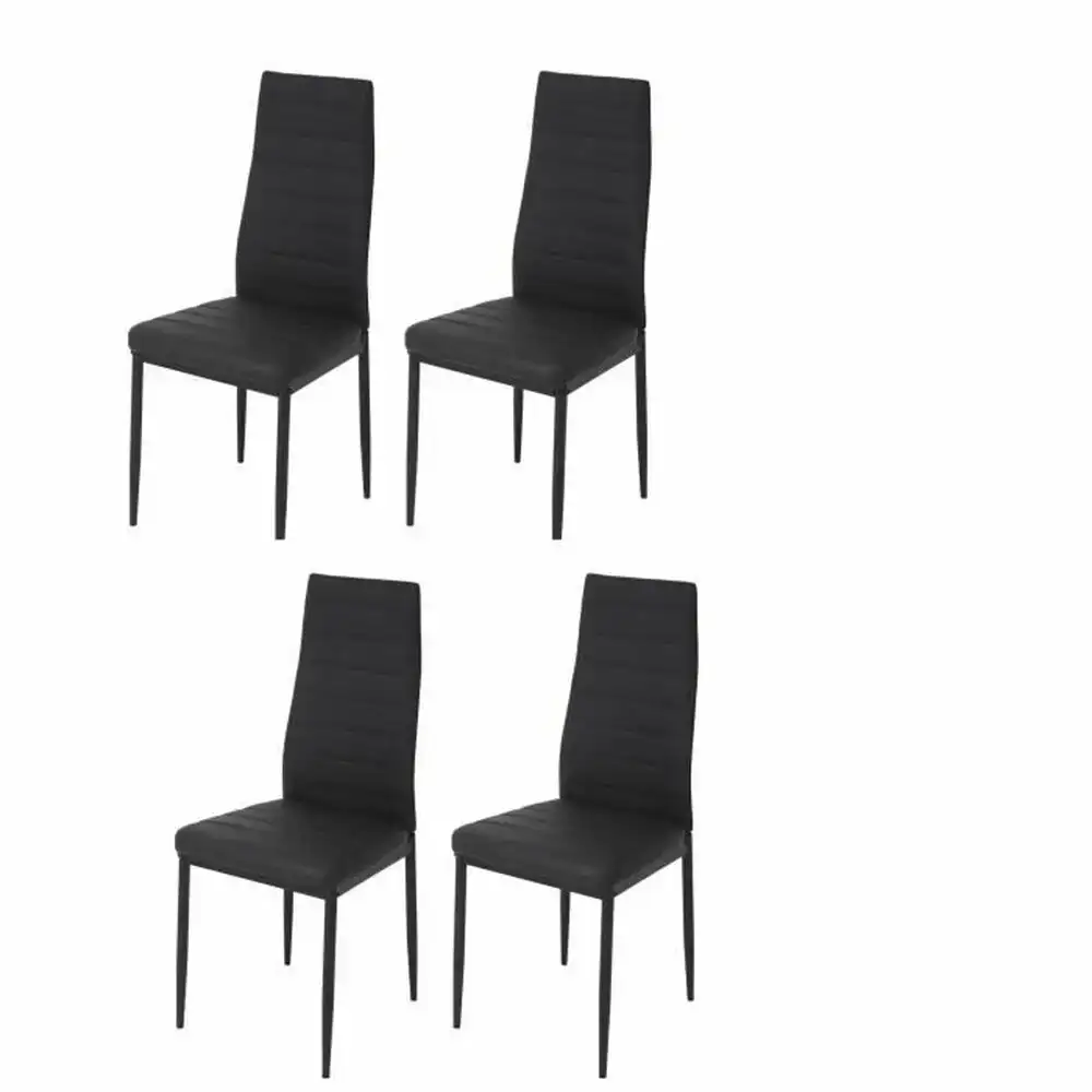 Chaise de salle a manger 42 x 49 x 97 cm noir 4 unites_7896. DIAYTAR COTE D'IVOIRE - Là où Chaque Produit Est une Trouvaille. Explorez notre sélection minutieuse et découvrez des articles qui correspondent à votre style de vie et à vos aspirations.