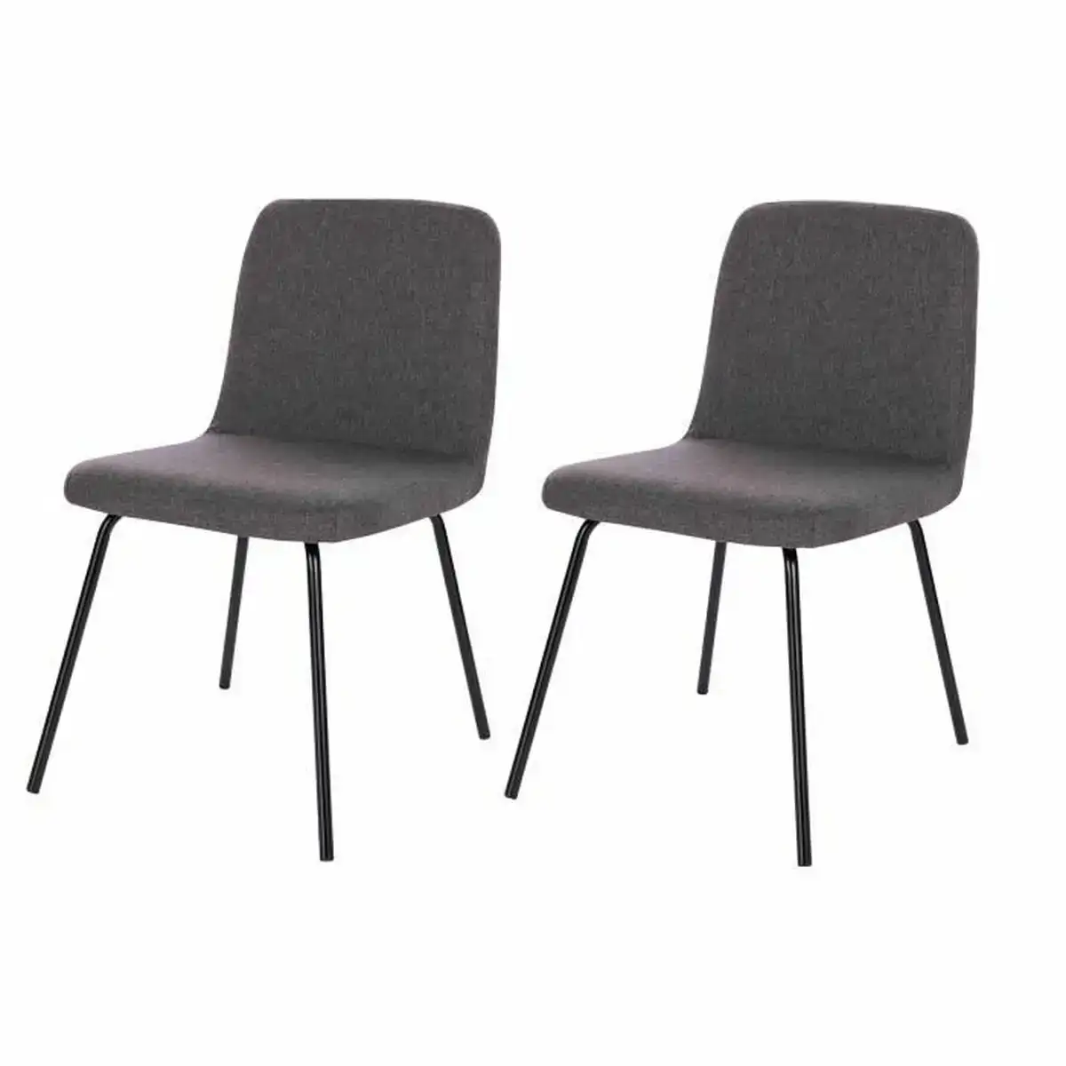 Chaise de salle a manger 44 x 56 x 80 cm gris 2 unites _1109. Bienvenue sur DIAYTAR COTE D'IVOIRE - Là où Chaque Objet a une Âme. Plongez dans notre catalogue et trouvez des articles qui portent l'essence de l'artisanat et de la passion.