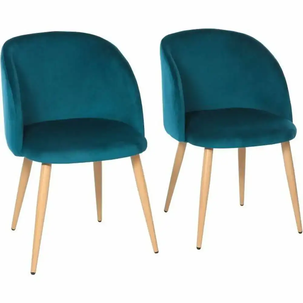 Chaise de salle a manger curvy bleu 2 unites 55 x 45 x 99 cm 2 unites _3675. DIAYTAR COTE D'IVOIRE - Là où le Shopping devient une Fête des Sens. Plongez dans notre univers et choisissez des produits qui éveillent votre goût pour l'esthétique et l'authenticité.