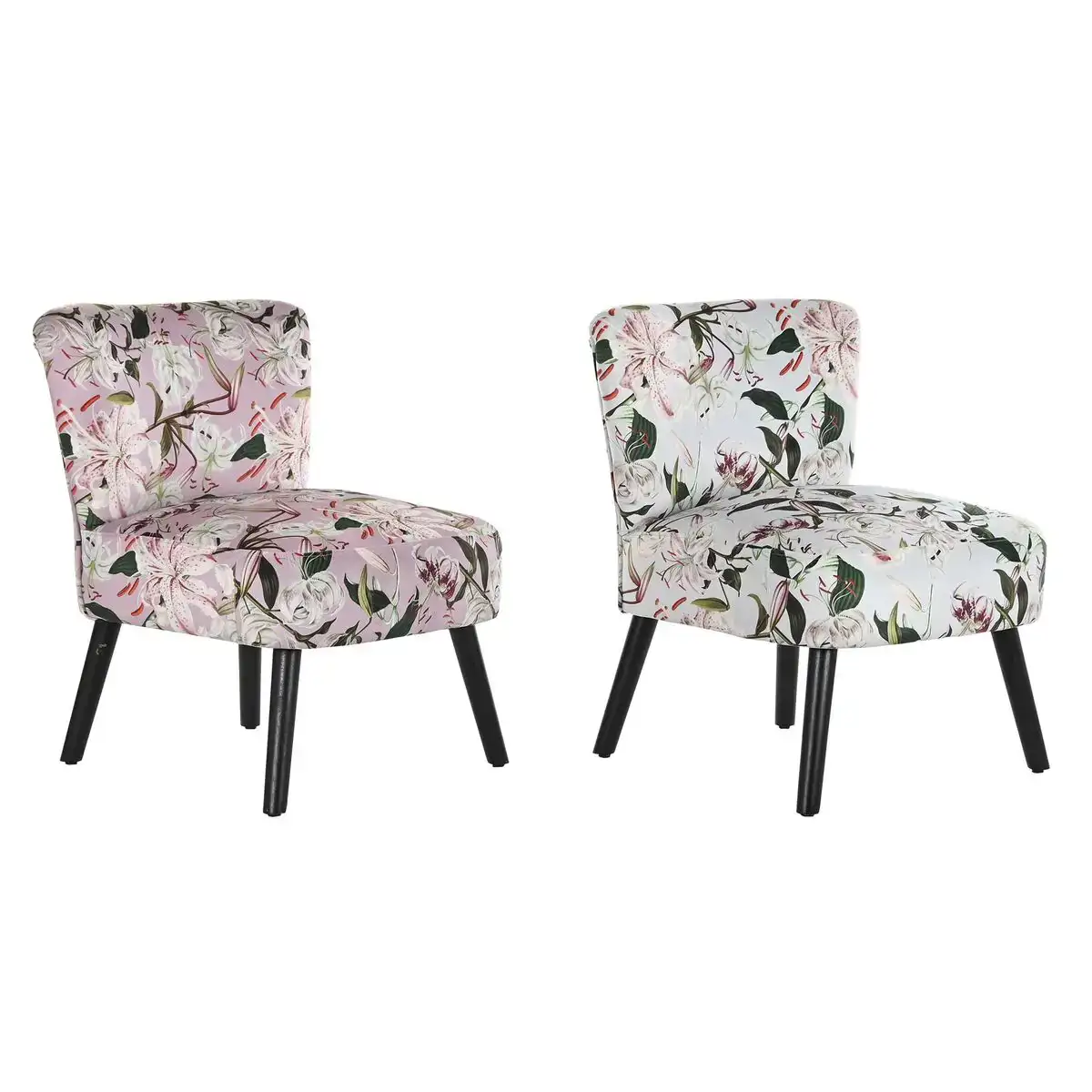 Chaise de salle a manger dkd home decor 60 x 66 x 77 cm noir beige rose bois 2 unites _4144. DIAYTAR COTE D'IVOIRE - Où Chaque Achat Raconte une Histoire. Explorez notre boutique en ligne et créez votre propre narration à travers notre diversité de produits, chacun portant une signification unique.