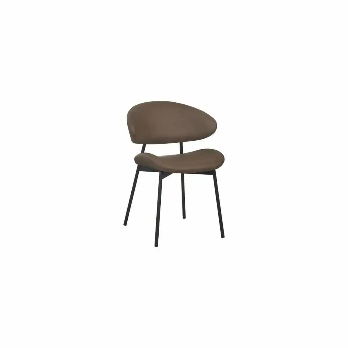 Chaise de salle a manger dkd home decor noir camel 57 x 57 x 77 cm_2784. DIAYTAR COTE D'IVOIRE - Où Choisir est une Célébration. Découvrez notre sélection de produits qui représentent la diversité et la joie du Côte d'Ivoire, à chaque étape de votre vie.