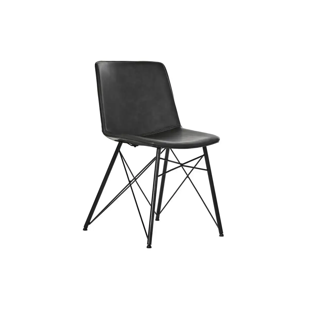 Chaise de salle a manger dkd home decor noir metal gris fonce pu 47 x 53 x 81 cm _4176. DIAYTAR COTE D'IVOIRE - Votre Destination Shopping Exquise. Explorez notre boutique en ligne et découvrez des trésors qui ajoutent une touche de sophistication à votre style et à votre espace.