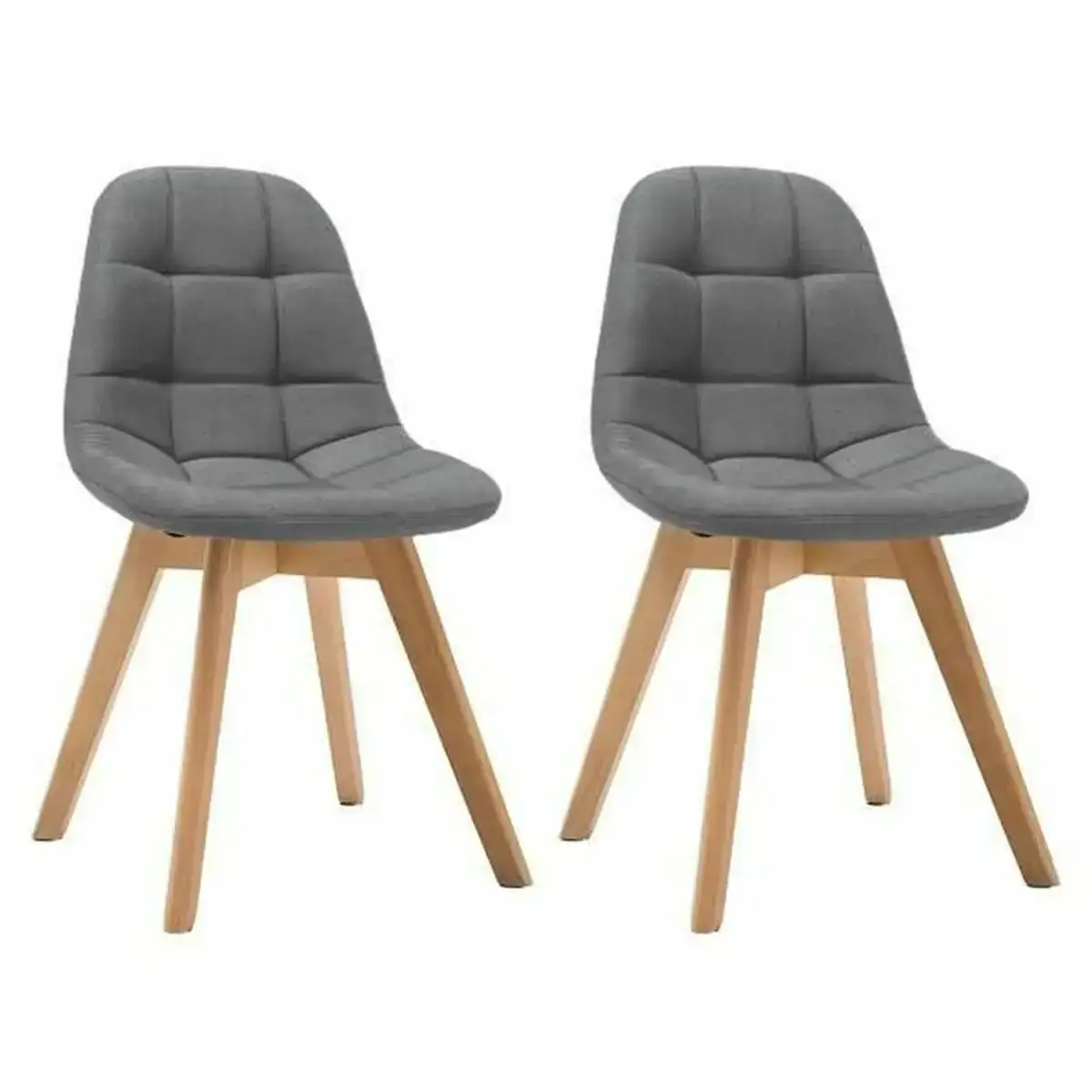 Chaise de salle a manger gris 44 x 50 x 84 cm 2 unites _5703. DIAYTAR COTE D'IVOIRE - Votre Destination pour un Shopping Réfléchi. Découvrez notre gamme variée et choisissez des produits qui correspondent à vos valeurs et à votre style de vie.