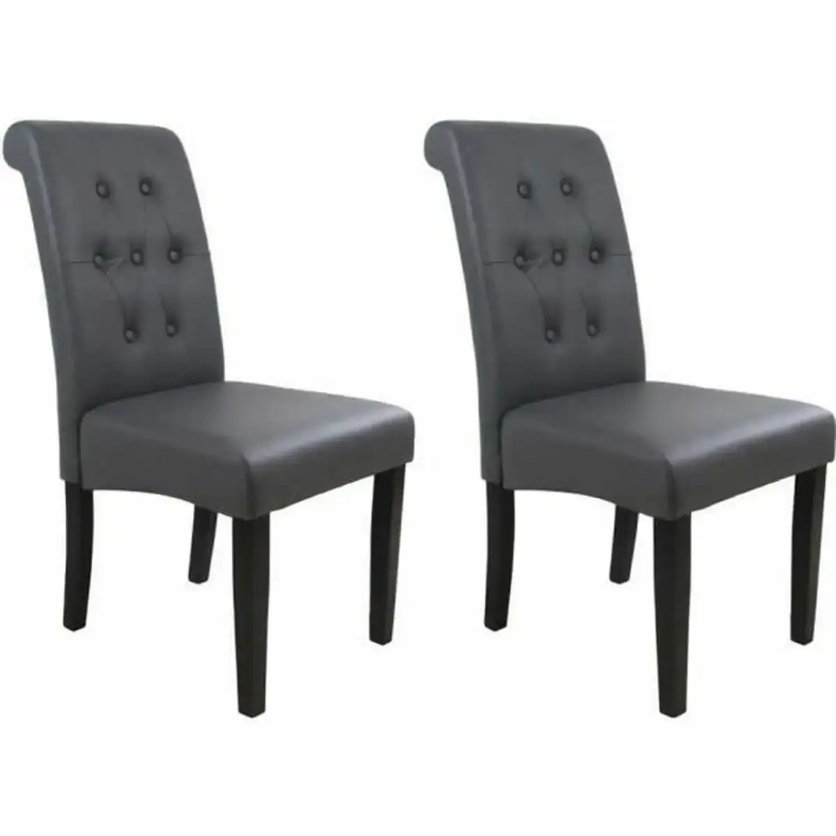 Chaise de salle a manger gris 45 x 42 x 45 cm 2 unites _5604. Bienvenue chez DIAYTAR COTE D'IVOIRE - Où le Shopping Devient une Aventure. Découvrez notre collection diversifiée et explorez des produits qui reflètent la diversité du Côte d'Ivoire.