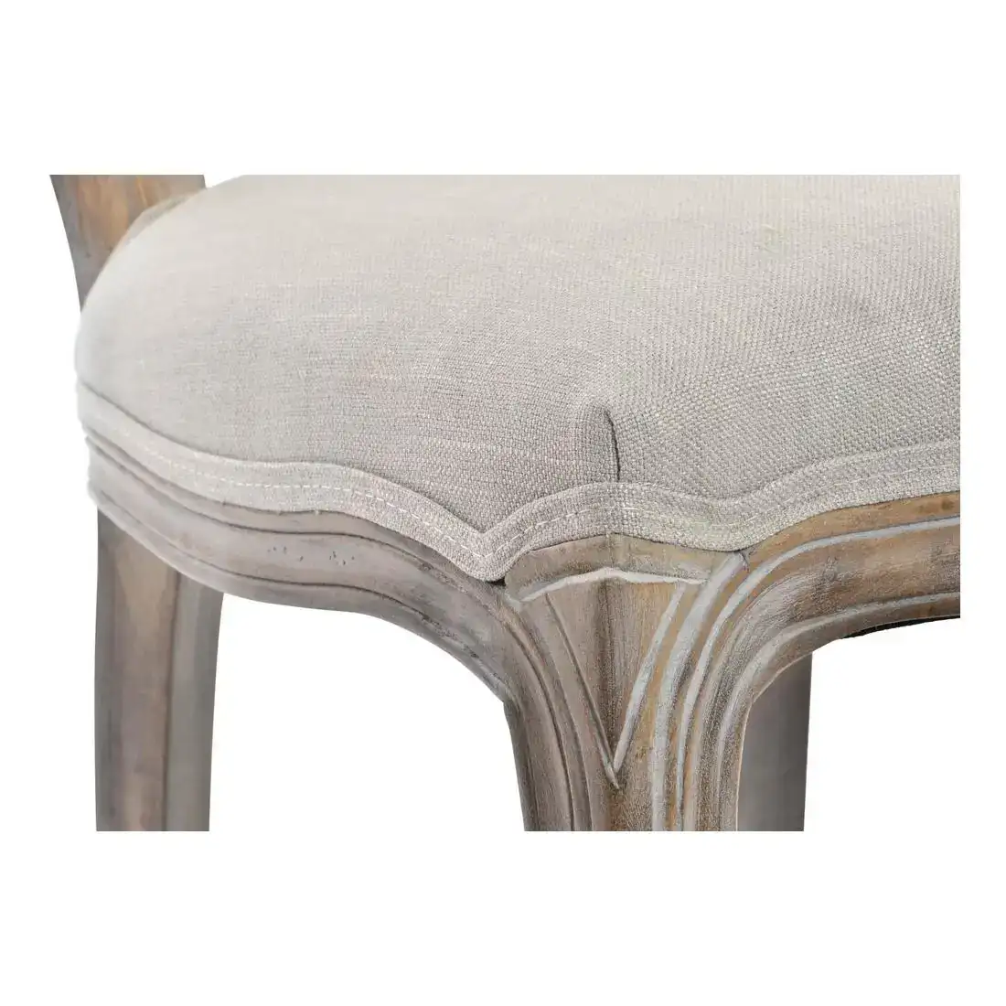 Chaise dkd home decor 53 x 49 x 96 cm gris bois marron_8470. DIAYTAR COTE D'IVOIRE - Votre Passage vers le Raffinement. Plongez dans notre univers de produits exquis et choisissez des articles qui ajoutent une touche de sophistication à votre vie.