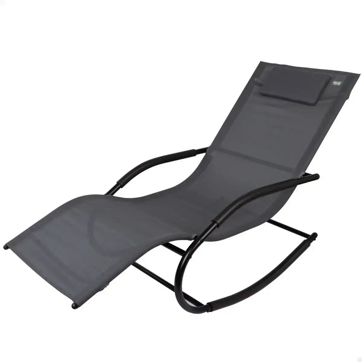 Chaise longue aktive noir 158 x 83 x 56 cm_4785. Bienvenue chez DIAYTAR COTE D'IVOIRE - Où le Shopping Rime avec Diversité. Plongez dans notre univers de produits et découvrez des trésors qui représentent la richesse culturelle du Côte d'Ivoire.