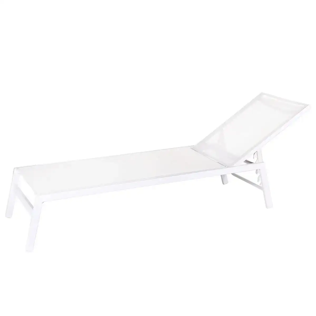 Chaise longue thais 199 x 61 x 30 cm blanc_6600. DIAYTAR COTE D'IVOIRE - Où Choisir Devient une Découverte. Explorez notre boutique en ligne et trouvez des articles qui vous surprennent et vous ravissent à chaque clic.