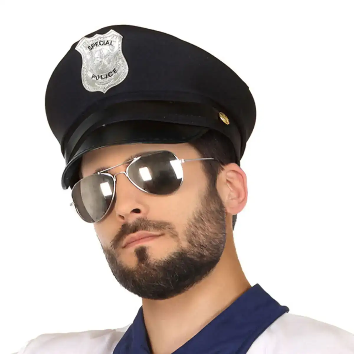 Chapeau 34769 noir police_5533. Bienvenue chez DIAYTAR COTE D'IVOIRE - Votre Destination Shopping Complète! Découvrez une boutique en ligne généraliste au Côte d'Ivoire offrant une vaste gamme de produits, allant des vêtements aux gadgets électroniques, en passant par l'artisanat local.