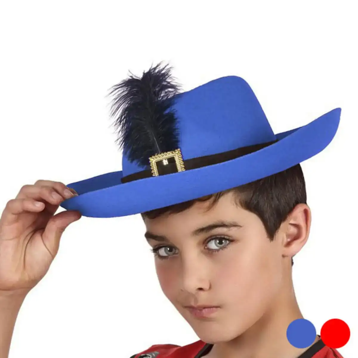 Chapeau bleu rouge_6842. Entrez dans l'Univers de DIAYTAR COTE D'IVOIRE - Où Choisir est un Plaisir. Explorez notre catalogue diversifié et trouvez des articles qui reflètent vos goûts et votre personnalité.