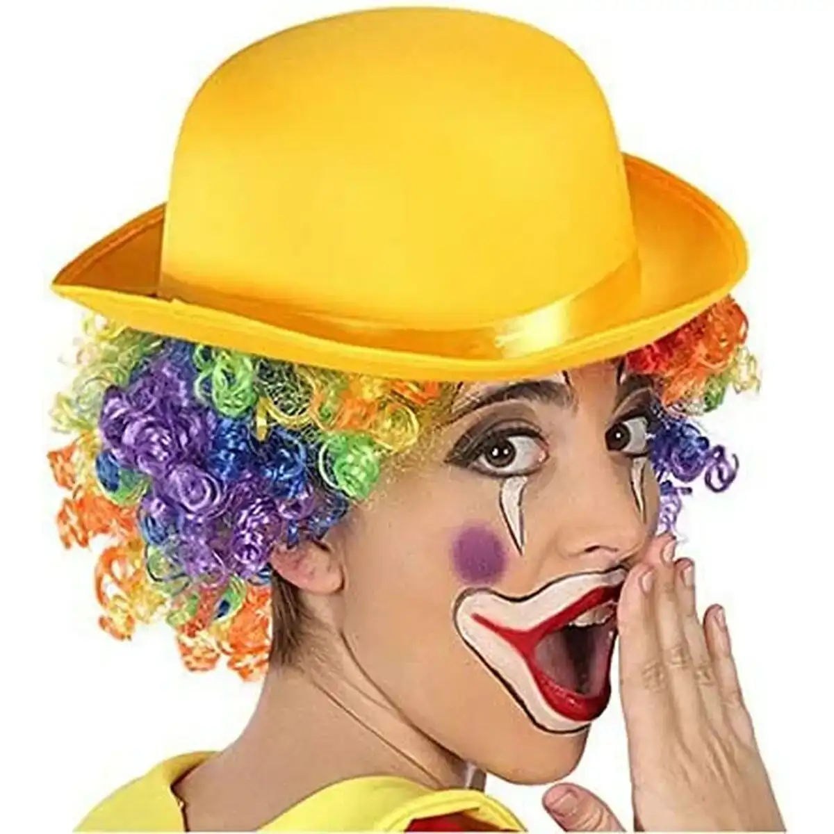 Chapeau clown jaune_4860. DIAYTAR COTE D'IVOIRE - Où Choisir est un Voyage Cultuel. Explorez notre boutique en ligne et découvrez des produits qui célèbrent la richesse et la diversité culturelle du Côte d'Ivoire.