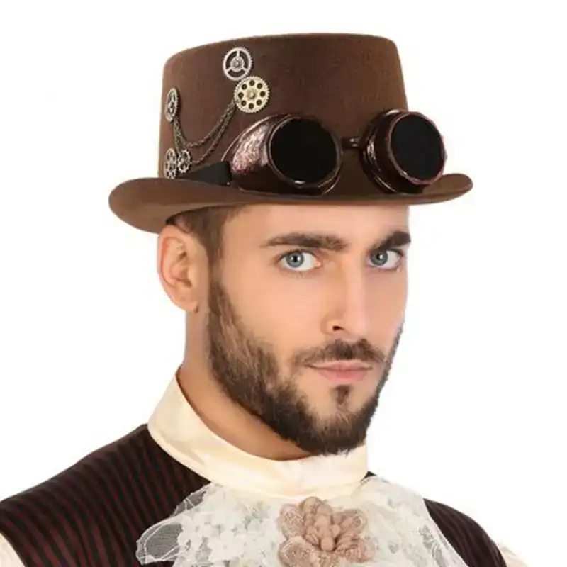 Chapeau en polyester steampunk 56497 marron steampunk_2108. Bienvenue chez DIAYTAR COTE D'IVOIRE - Où Votre Shopping Prend Vie. Découvrez notre univers et dénichez des trésors qui ajoutent de la couleur à votre quotidien.
