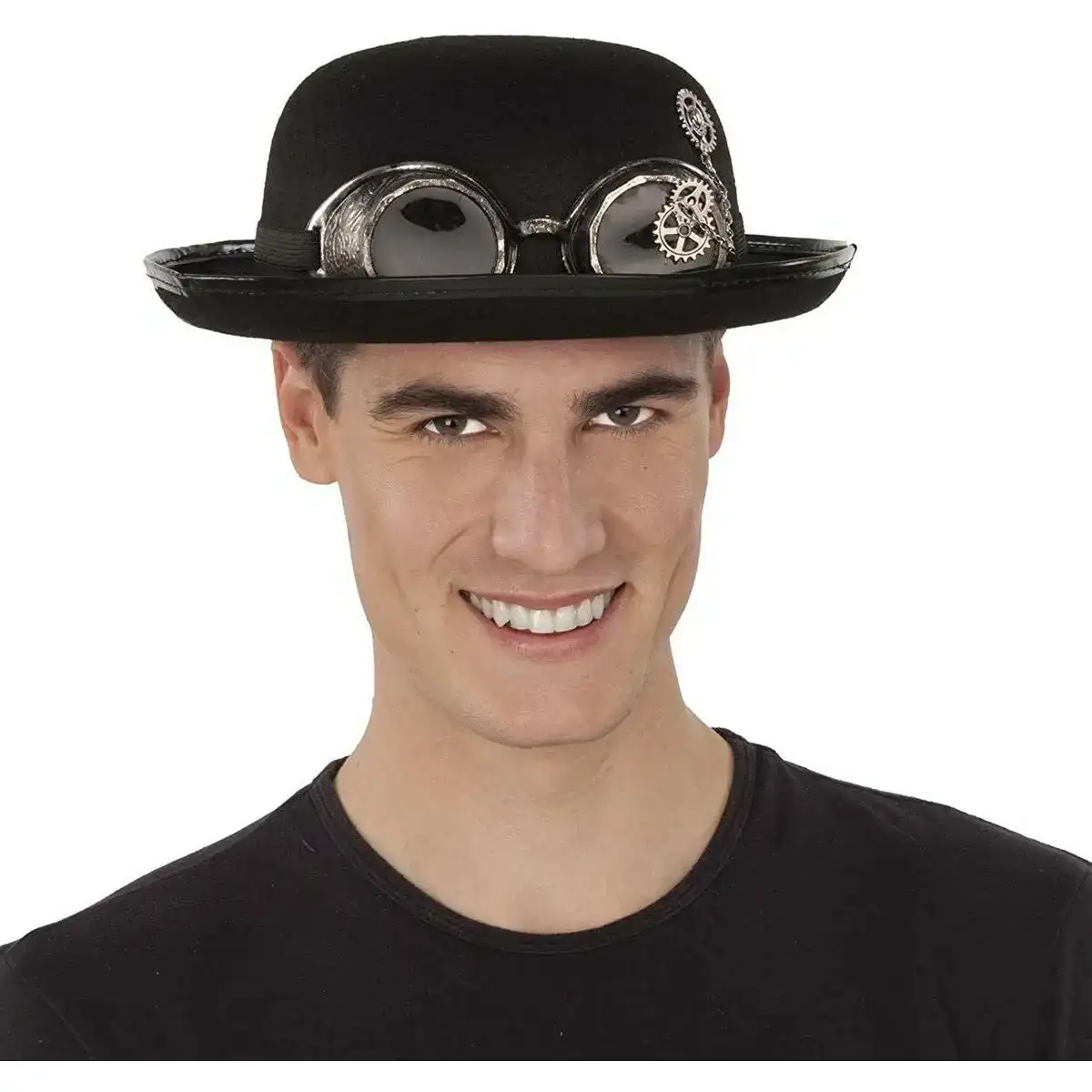 Chapeau melon my other me lunettes taille unique steampunk_9466. Bienvenue sur DIAYTAR COTE D'IVOIRE - Là où Chaque Objet a une Âme. Plongez dans notre catalogue et trouvez des articles qui portent l'essence de l'artisanat et de la passion.