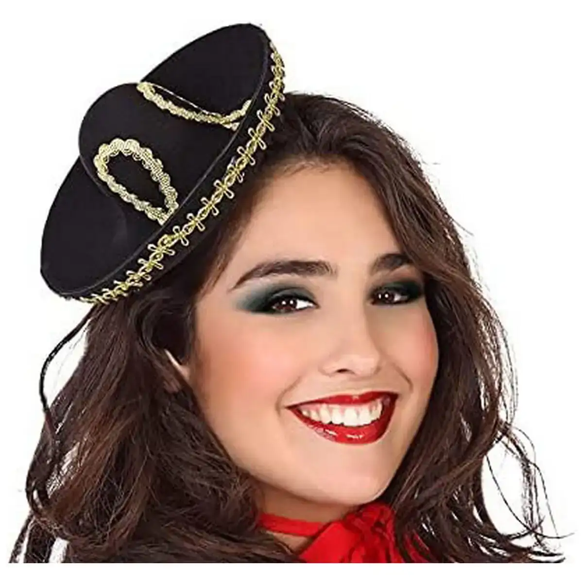 Chapeau mini noir mexicain_2346. DIAYTAR COTE D'IVOIRE - Là où Choisir est une Célébration de l'Artisanat. Explorez notre gamme variée et choisissez des produits qui incarnent la tradition et le talent des artisans du Côte d'Ivoire.