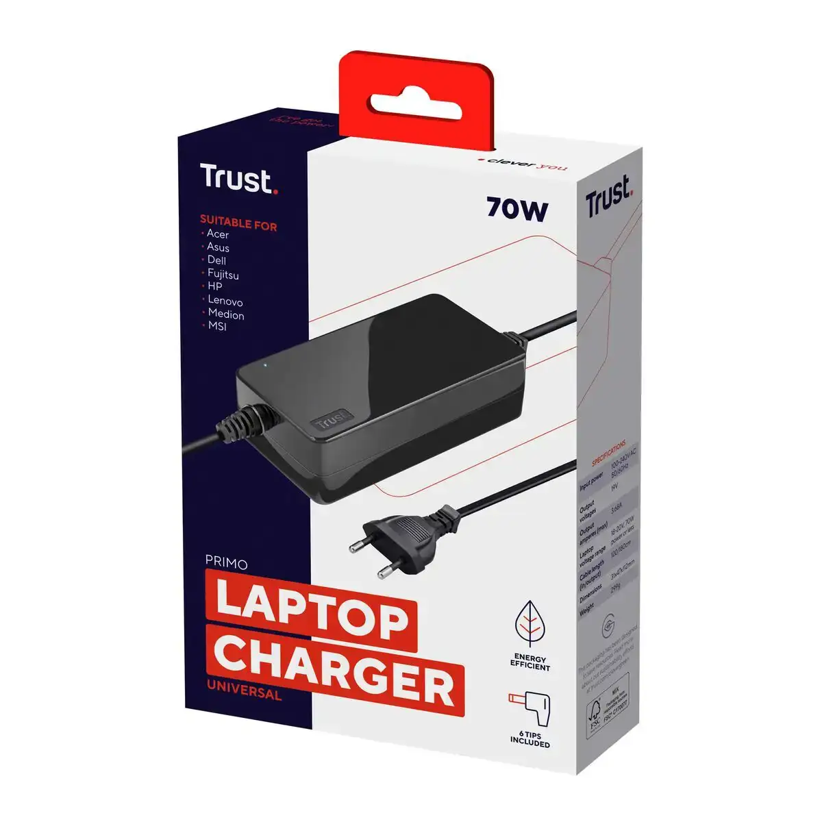 Chargeur d ordinateur portable trust 22141_5328. DIAYTAR COTE D'IVOIRE - Là où les Possibilités sont Infinies. Parcourez nos catégories et laissez-vous séduire par des produits qui enrichiront votre quotidien, du pratique à l'esthétique.