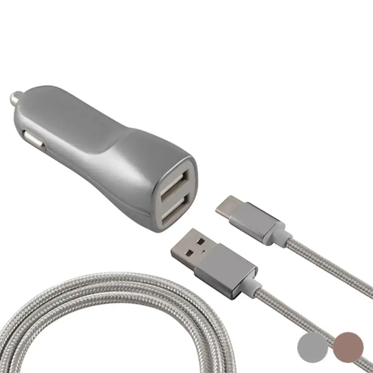 Chargeur de voiture ksix usb metallise_6693. Bienvenue sur DIAYTAR COTE D'IVOIRE - Où Chaque Article a son Histoire. Découvrez notre sélection méticuleuse de produits qui racontent l'authenticité et la beauté du Côte d'Ivoire.