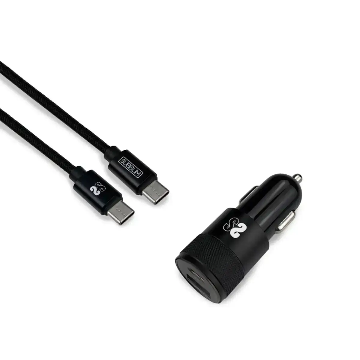 Chargeur de voiture usb universel cable usb c subblim cargador ultra rapido coche 2xusb pd18w qc3 0 cable c to c black_1217. Bienvenue sur DIAYTAR COTE D'IVOIRE - Où l'Élégance Rencontrer la Tradition. Explorez notre gamme variée et trouvez des articles qui marient le chic moderne au charme ancestral.
