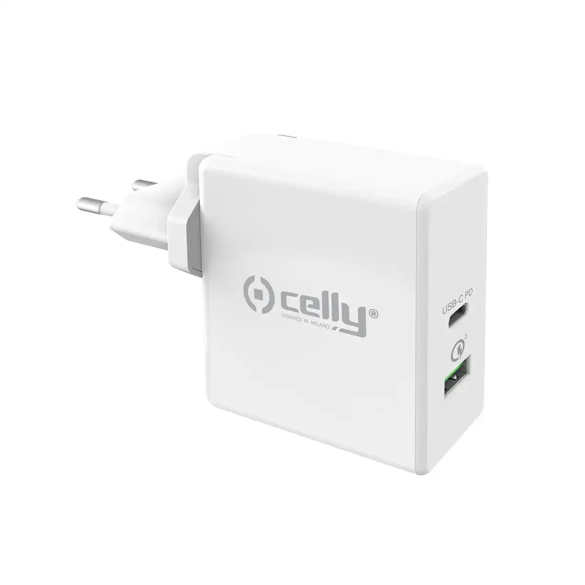 Chargeur mural 2 en 1 celly blanc 30 w_1840. Entrez dans l'Univers de DIAYTAR COTE D'IVOIRE - Où le Choix Rencontre l'Authenticité. Explorez nos rayons virtuels et trouvez des produits qui incarnent la richesse de notre culture.