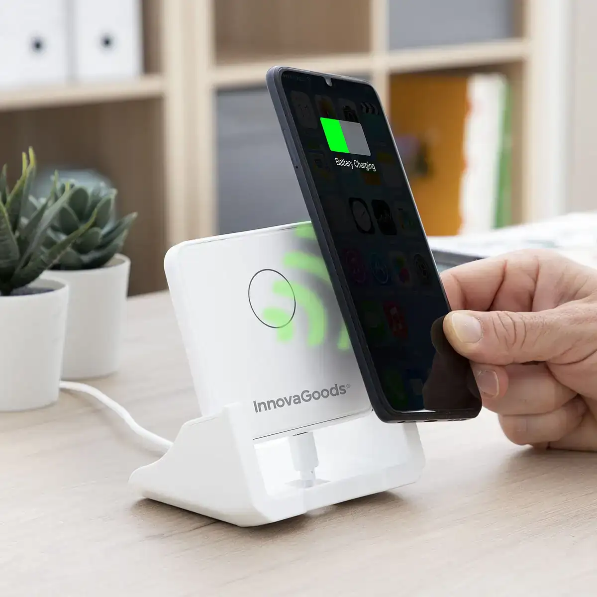 Chargeur sans fil multiposition avec support pomchar innovagoods pomchar reconditionne a _6569. DIAYTAR COTE D'IVOIRE - Votre Destination pour un Shopping Unique. Parcourez notre catalogue et trouvez des articles qui expriment votre singularité et votre style.