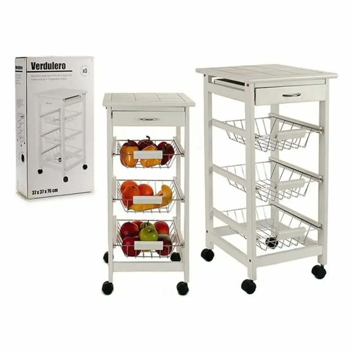 Chariot a legumes support sur trois etages 37 x 76 x 37 cm _8364. DIAYTAR COTE D'IVOIRE - Où Choisir Devient une Expérience Personnalisée. Explorez notre boutique en ligne pour découvrir des produits qui s'adaptent à votre style et à votre essence.