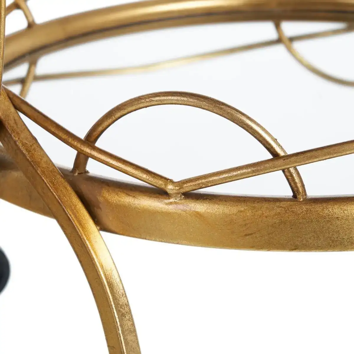 Chariot de cuisine 59 x 46 x 67 cm verre dore metal_6490. Entrez dans l'Univers de DIAYTAR COTE D'IVOIRE - Où Chaque Produit a son Histoire. Explorez notre catalogue et découvrez des trésors qui racontent la riche culture du Côte d'Ivoire.