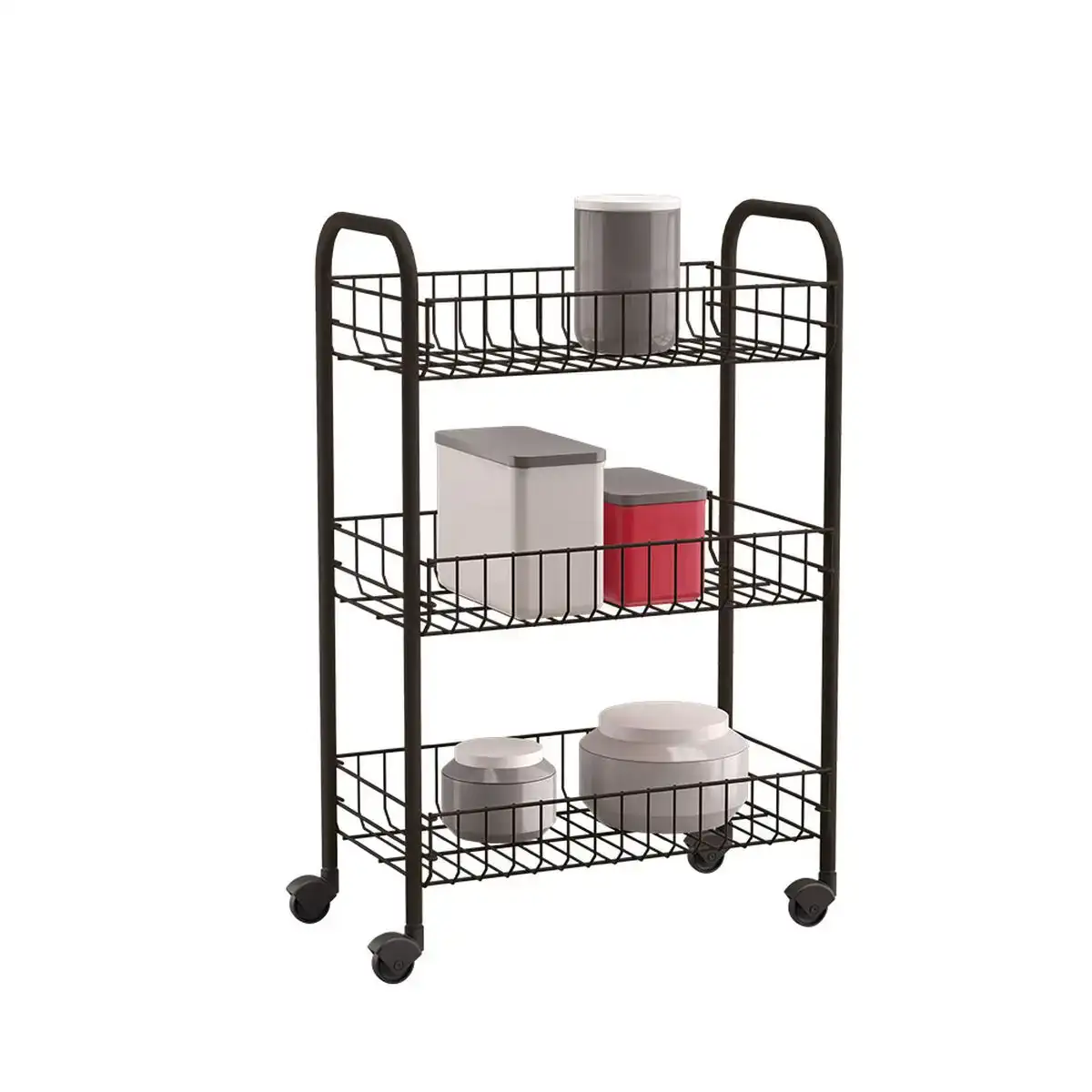 Chariot de cuisine metaltex siena noir 3 etageres fils de fer 63 x 41 x 23 cm _8774. DIAYTAR COTE D'IVOIRE - Votre Destination Shopping de Choix. Explorez notre boutique en ligne et découvrez des trésors qui reflètent votre style et votre passion pour l'authenticité.