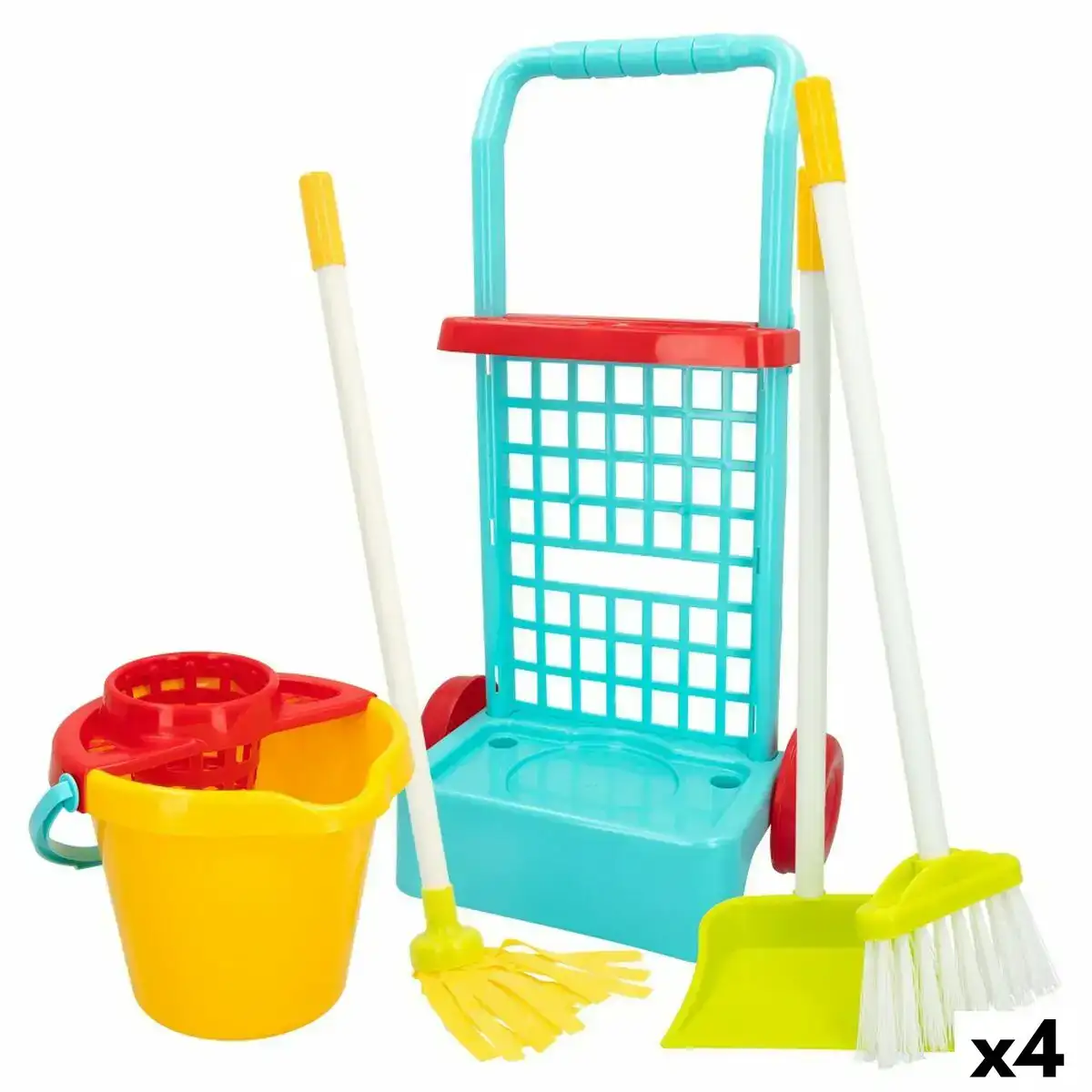 Chariot de nettoyage avec accessoires colorbaby my home 30 5 x 55 5 x 19 5 cm 4 unites _6581. DIAYTAR COTE D'IVOIRE - Votre Destination pour un Shopping Inoubliable. Naviguez à travers notre catalogue et choisissez des produits qui vous marquent par leur originalité.