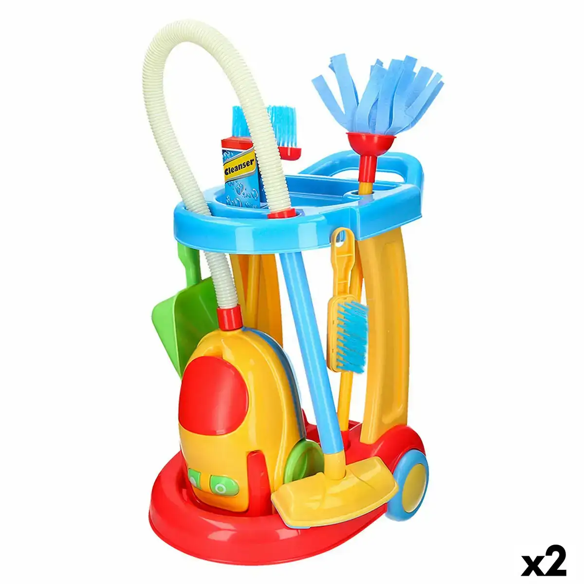 Chariot de nettoyage avec accessoires playgo 30 5 x 67 x 37 cm 2 unites_8683. DIAYTAR COTE D'IVOIRE - Où Chaque Produit a son Histoire à Raconter. Parcourez notre catalogue et découvrez des articles qui portent en eux la passion et l'histoire du Côte d'Ivoire.