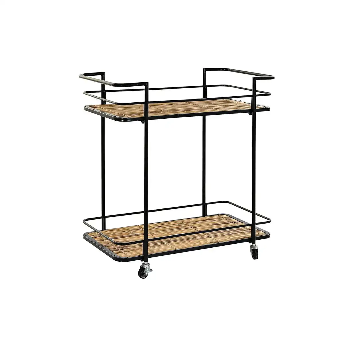 Chariot de service dkd home decor 68 x 37 5 x 70 5 cm naturel noir metal_9195. DIAYTAR COTE D'IVOIRE - Là où Chaque Achat Contribue à un Rêve. Naviguez à travers notre boutique en ligne et soutenez des artisans talentueux tout en acquérant des trésors.