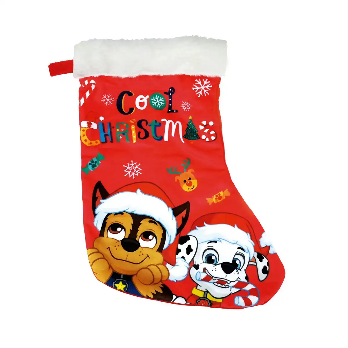 Chaussette de noel the paw patrol friendship 42 cm polyester_5165. DIAYTAR COTE D'IVOIRE - Où Chaque Achat Raconte une Histoire. Explorez notre boutique en ligne et créez votre propre narration à travers notre diversité de produits, chacun portant une signification unique.