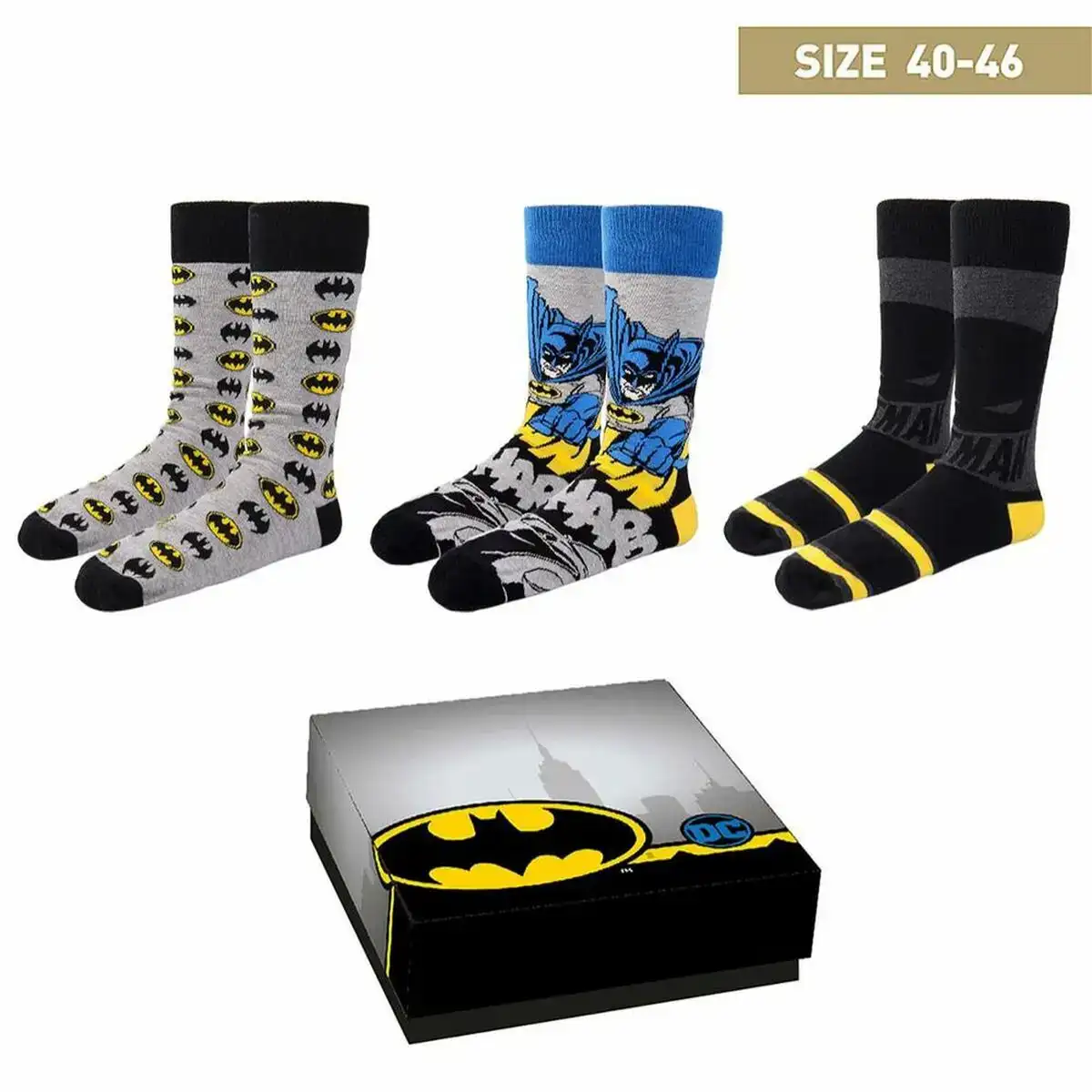 Chaussettes batman 3 paires multicouleur taille unique 40 46 _3247. DIAYTAR COTE D'IVOIRE - Votre Source de Découvertes Shopping. Naviguez à travers nos catégories et découvrez des articles qui vous surprendront et vous séduiront.
