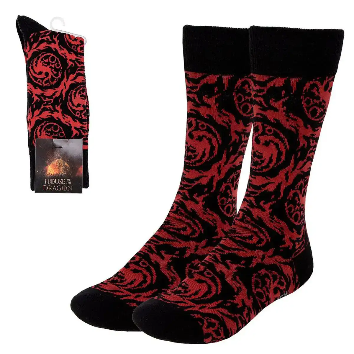 Chaussettes house of dragon targaryen noir_8761. Bienvenue sur DIAYTAR COTE D'IVOIRE - Où Choisir Rime avec Qualité. Explorez notre gamme diversifiée et découvrez des articles conçus pour répondre à vos attentes élevées.