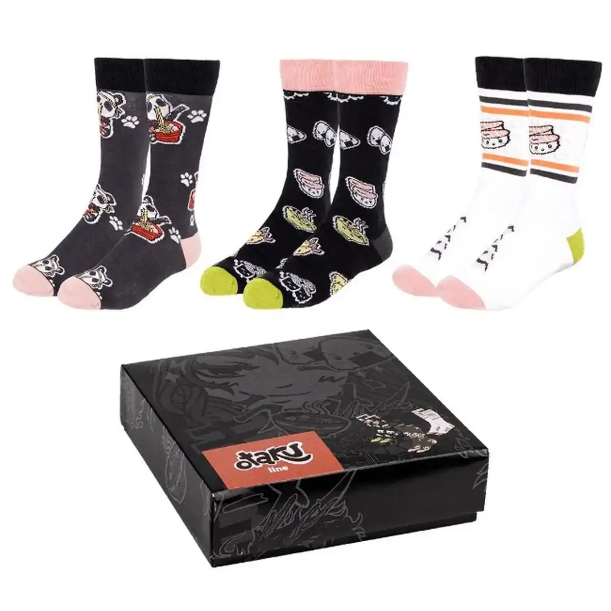 Chaussettes otaku 3 pieces 40 46_4724. DIAYTAR COTE D'IVOIRE - Où Choisir Devient une Découverte. Explorez notre boutique en ligne et trouvez des articles qui vous surprennent et vous ravissent à chaque clic.