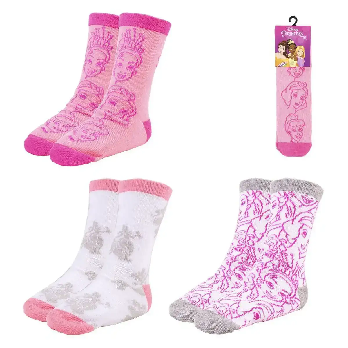 Chaussettes princesses disney 3 paires multicouleur_5314. DIAYTAR COTE D'IVOIRE - L'Art du Shopping Éclairé. Parcourez notre catalogue et choisissez parmi des produits de qualité qui satisferont vos besoins et votre style.