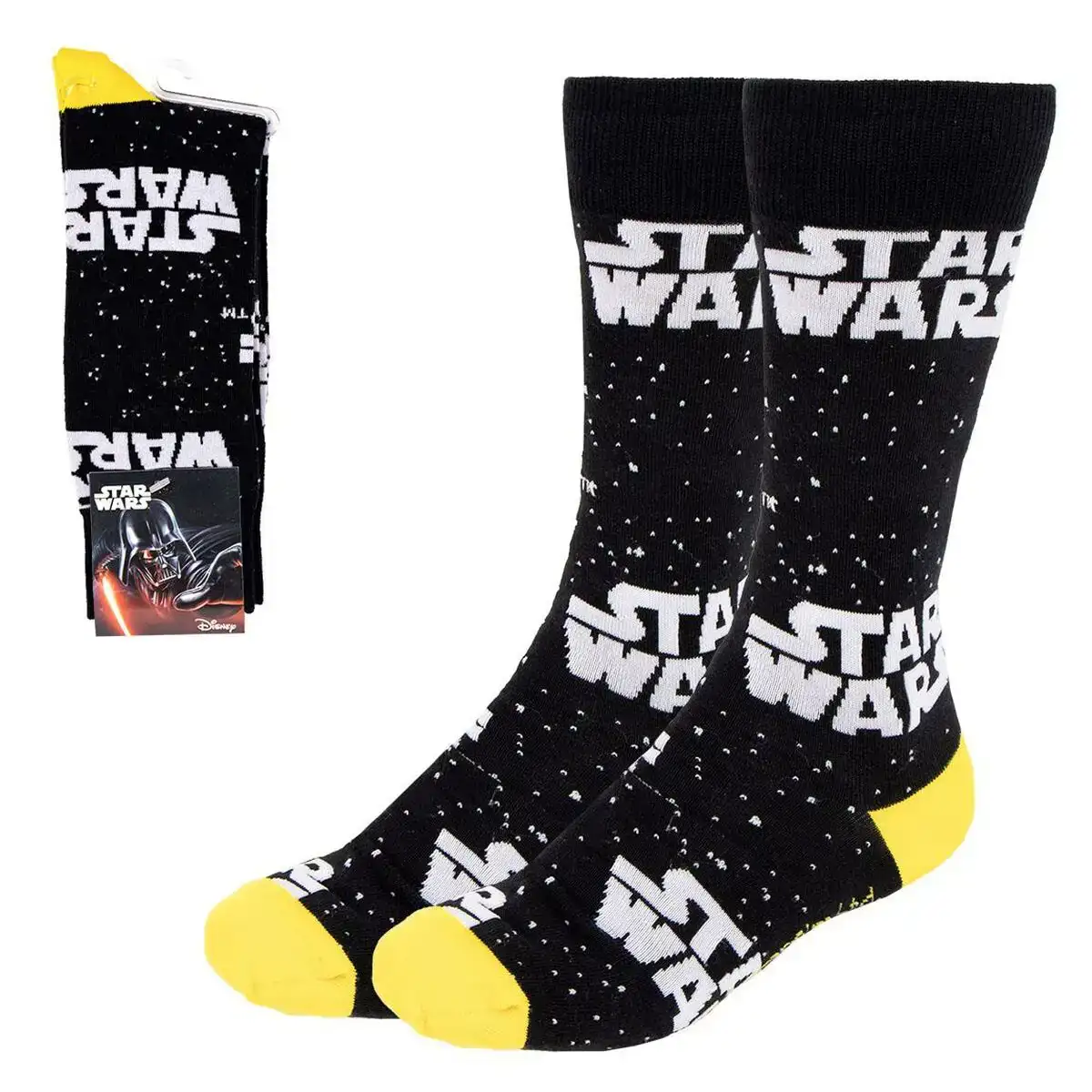 Chaussettes star wars noir_2659. Bienvenue sur DIAYTAR COTE D'IVOIRE - Où Chaque Produit a son Histoire. Découvrez notre sélection unique et choisissez des articles qui racontent la richesse culturelle et artistique du Côte d'Ivoire.