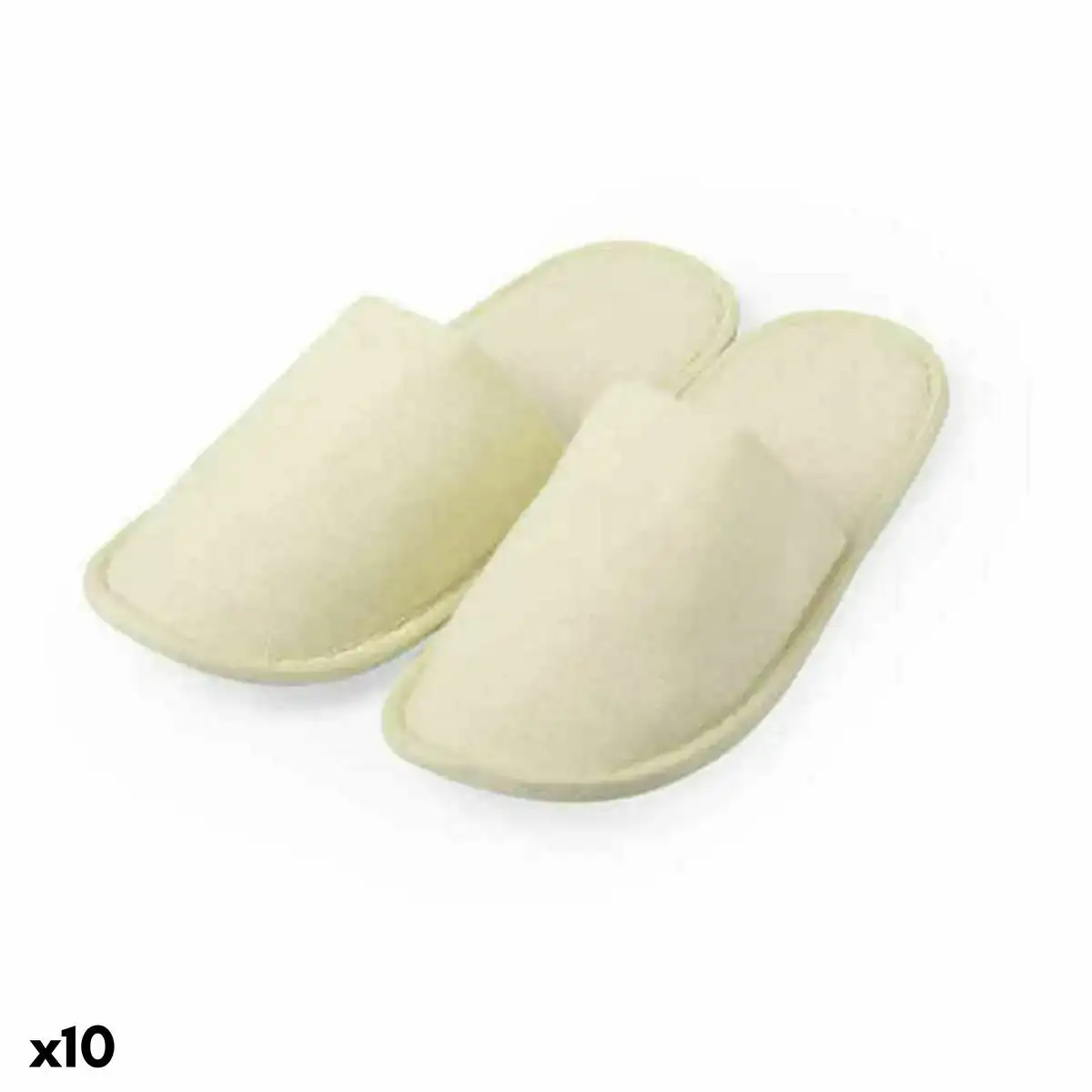 Chaussons 146502 naturel 10 unites _1239. DIAYTAR COTE D'IVOIRE - L'Art de Choisir, l'Art de S'émerveiller. Explorez notre gamme de produits et laissez-vous émerveiller par des créations authentiques et des designs modernes.
