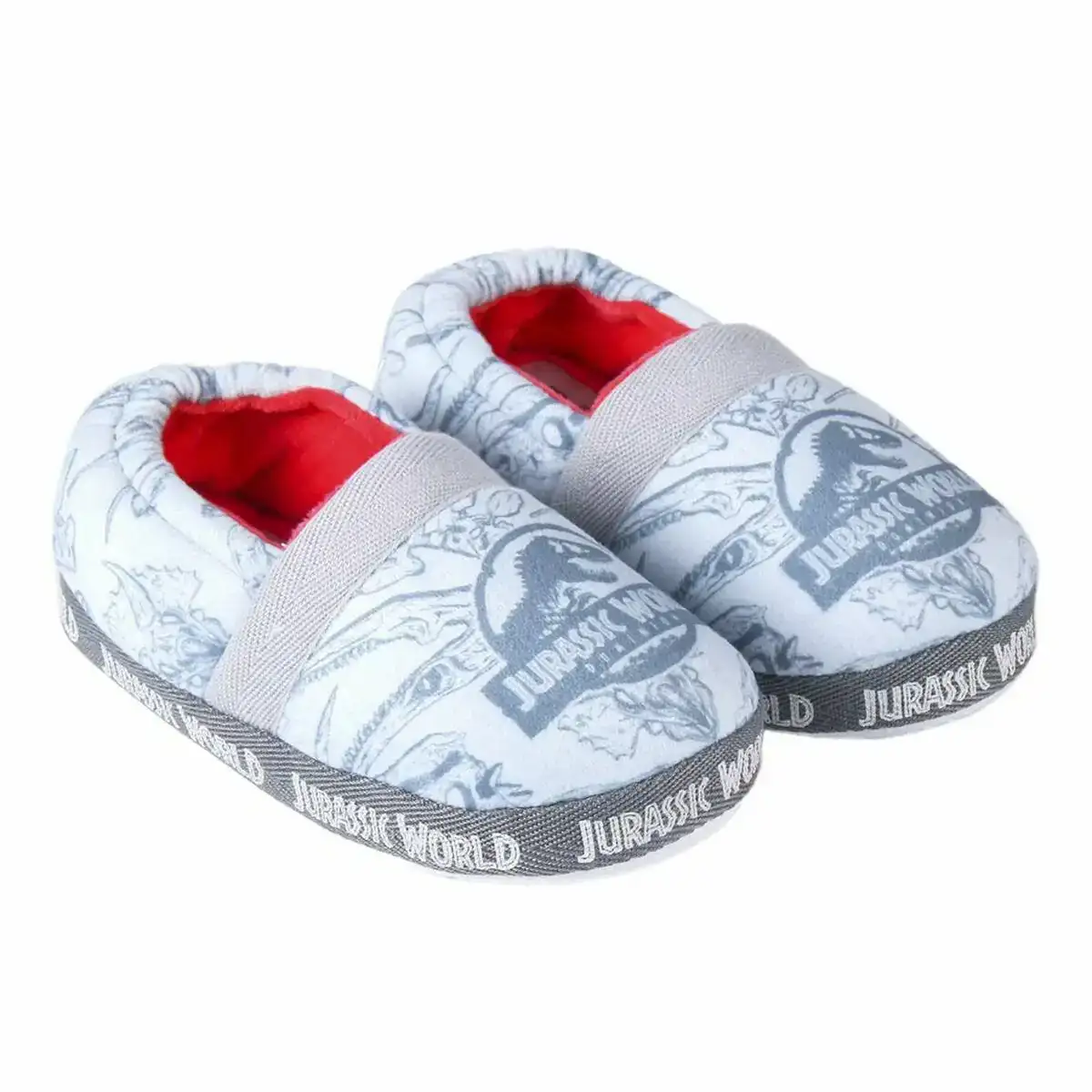 Chaussons jurassic park gris clair_2549. DIAYTAR COTE D'IVOIRE - Là où les Rêves de Shopping Deviennent Réalité. Naviguez à travers notre catalogue diversifié et choisissez parmi une variété d'articles qui feront de votre shopping une expérience inoubliable.