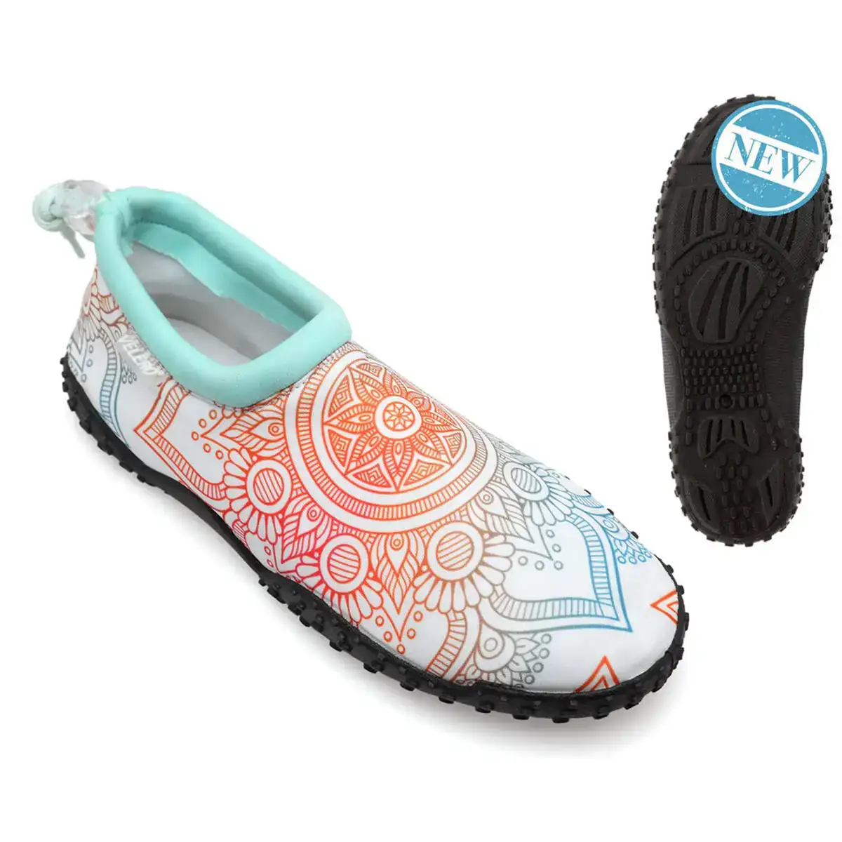 Chaussons mandala adultes unisexes blanc_6759. DIAYTAR COTE D'IVOIRE - Où Chaque Produit est une Promesse de Qualité. Explorez notre boutique en ligne et choisissez des produits qui répondent à vos exigences élevées.