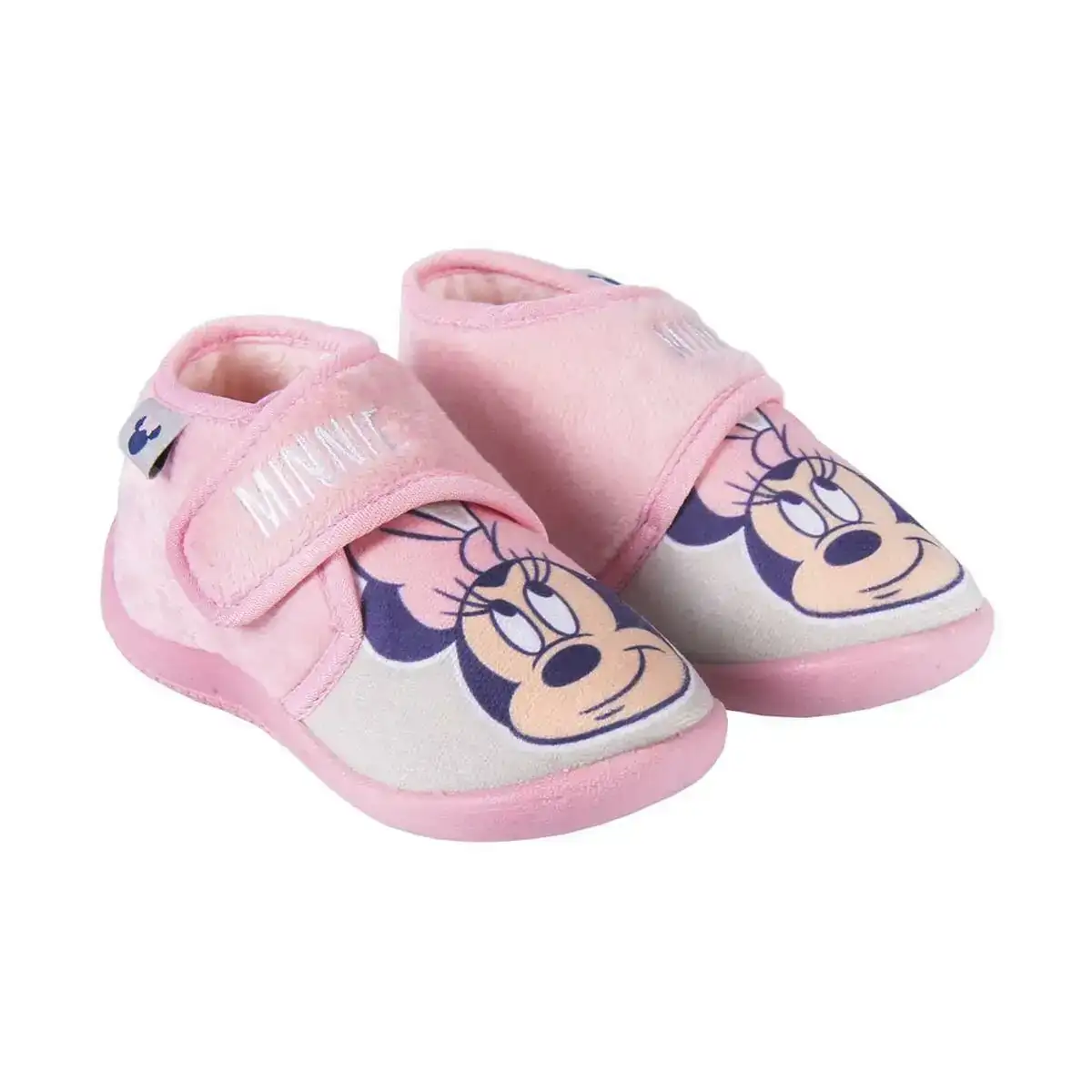 Chaussons minnie mouse velcro rose_7248. DIAYTAR COTE D'IVOIRE - Où Choisir est un Voyage Cultuel. Explorez notre boutique en ligne et découvrez des produits qui célèbrent la richesse et la diversité culturelle du Côte d'Ivoire.