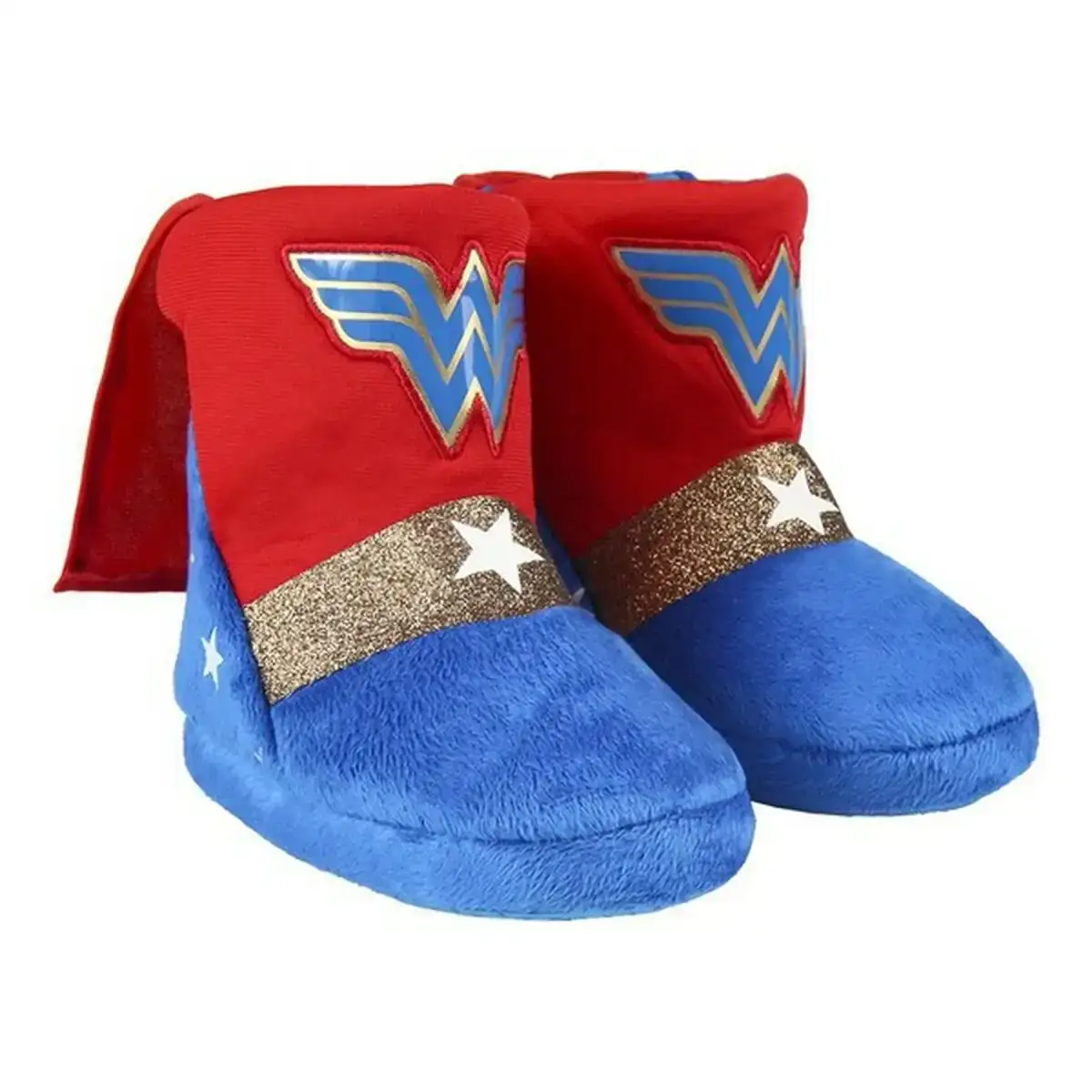 Chaussons pour enfant wonder woman rouge_3610. Bienvenue chez DIAYTAR COTE D'IVOIRE - Où le Shopping Devient un Voyage. Explorez notre plateforme pour dénicher des produits uniques, racontant l'histoire et l'âme du Côte d'Ivoire.