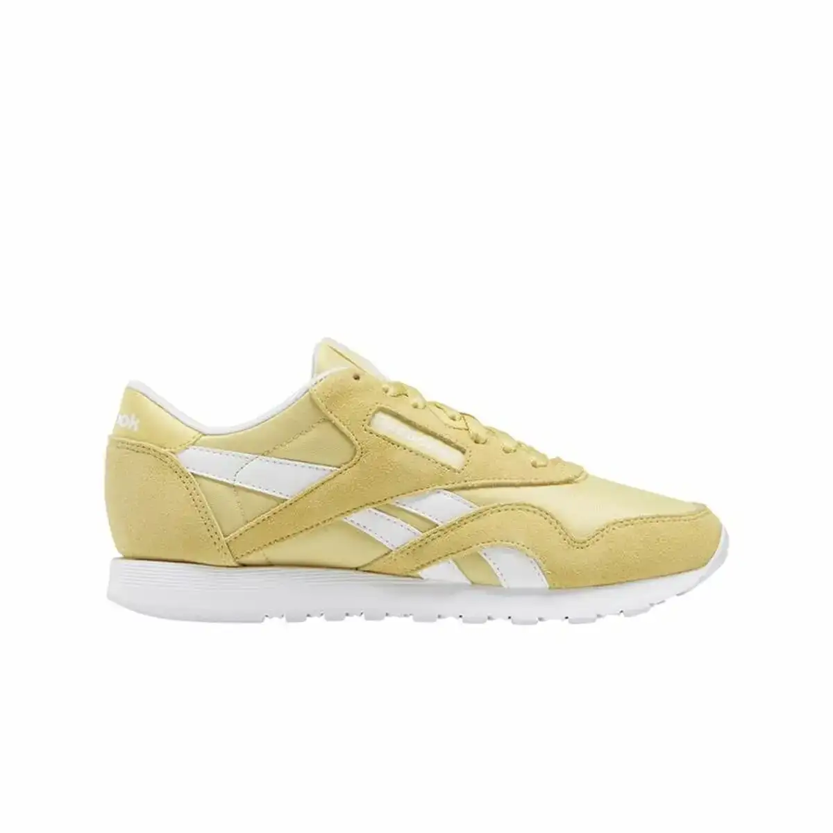 Chaussures de sport pour femme reebok classic nylon jaune_4618. DIAYTAR COTE D'IVOIRE - Votre Portail Vers l'Élégance Accessible. Parcourez notre boutique en ligne pour découvrir des produits qui incarnent le luxe à des prix abordables.