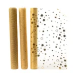 Chemin de table decoris dore 200 x 35 cm_7446. Bienvenue chez DIAYTAR COTE D'IVOIRE - Où Choisir est un Voyage. Plongez dans notre plateforme en ligne pour trouver des produits qui ajoutent de la couleur et de la texture à votre quotidien.