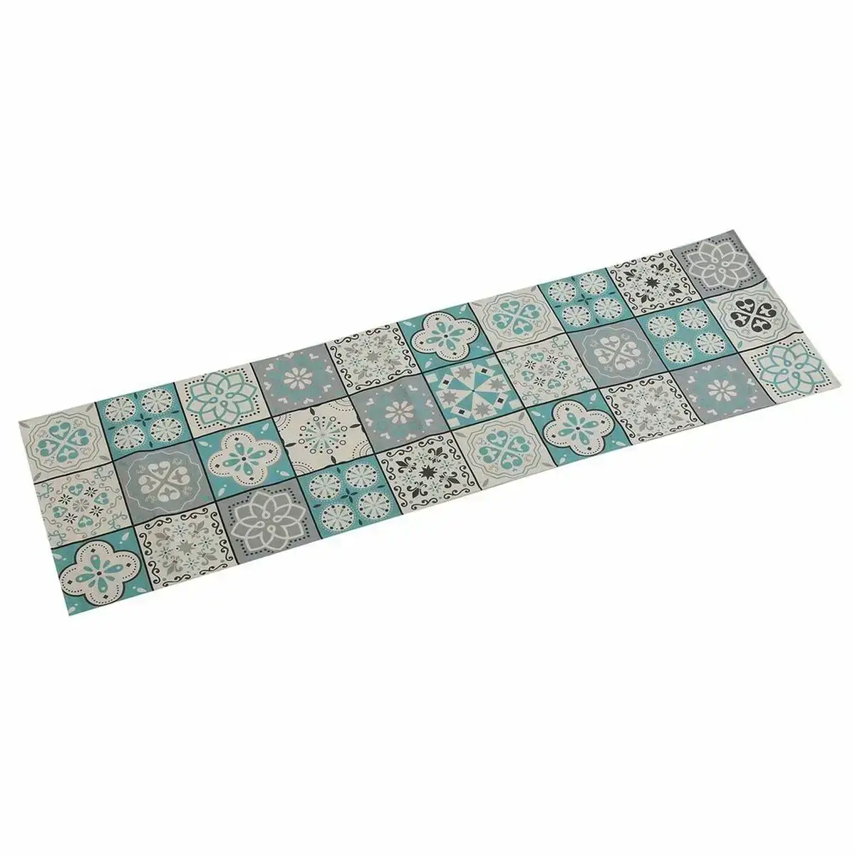 Chemin de table versa mosaique turquoise polyester 44 5 x 0 5 x 154 cm _9010. DIAYTAR COTE D'IVOIRE - Là où Chaque Produit a son Histoire. Découvrez notre gamme de produits, chacun portant en lui le récit de l'artisanat et de la passion, pour vous offrir une expérience de shopping authentique.