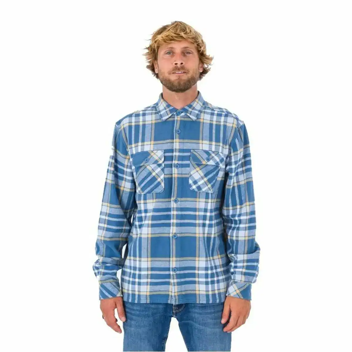 Chemise a manches longues homme hurley santa cruz bleu_5314. DIAYTAR COTE D'IVOIRE - Votre Destination pour un Shopping Réfléchi. Découvrez notre gamme variée et choisissez des produits qui correspondent à vos valeurs et à votre style de vie.