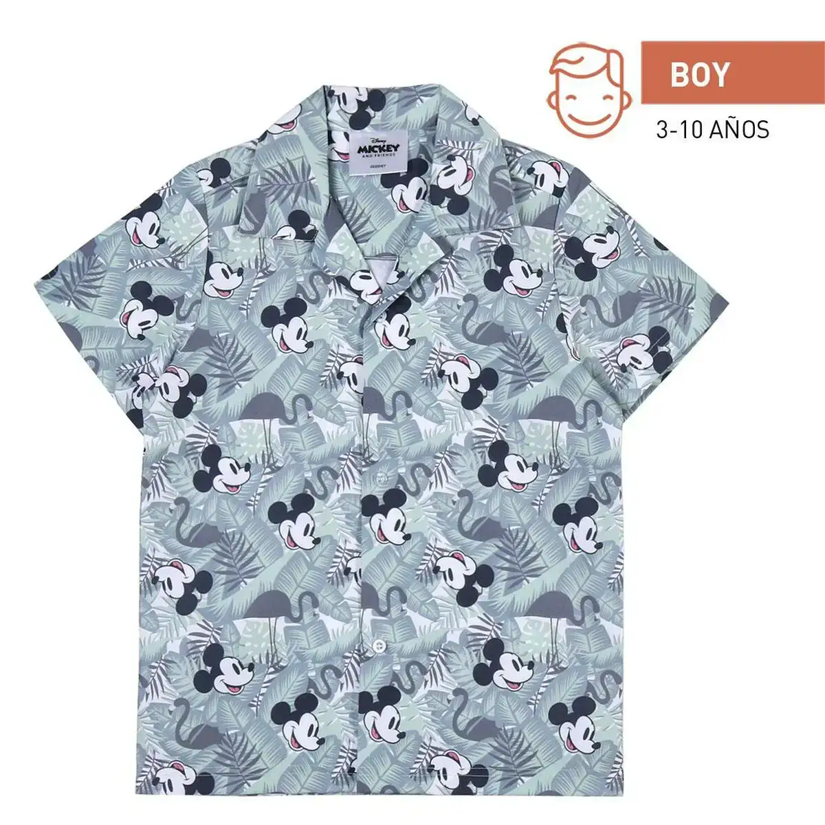 Chemise mickey mouse vert vert clair_1372. Bienvenue chez DIAYTAR COTE D'IVOIRE - Où Chaque Objet a son Histoire. Découvrez notre sélection méticuleuse et choisissez des articles qui racontent l'âme du Côte d'Ivoire.